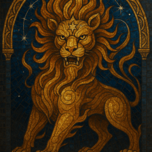 Custom Mythical Lion Mosaic